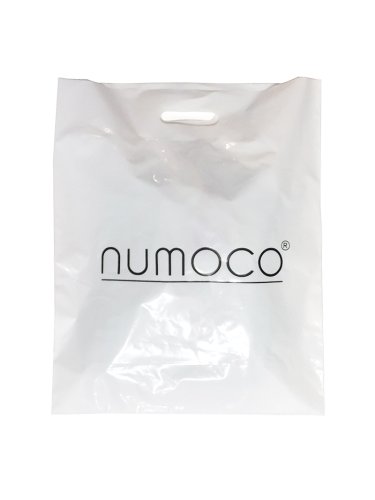 0-3 Рекламна торбичка бяла с черно лого numoco